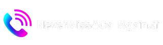 never miss a call again ai logo dark